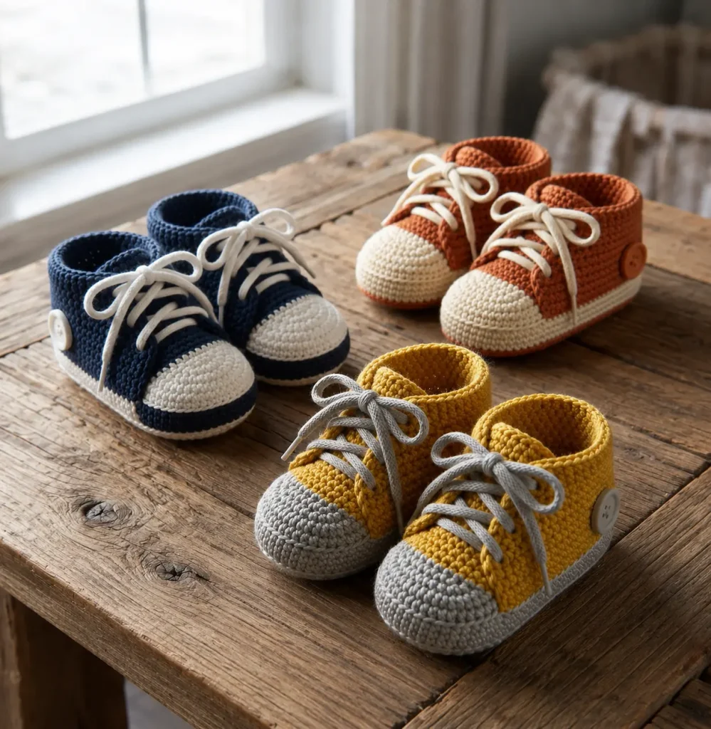 crochet baby shoes free pattern