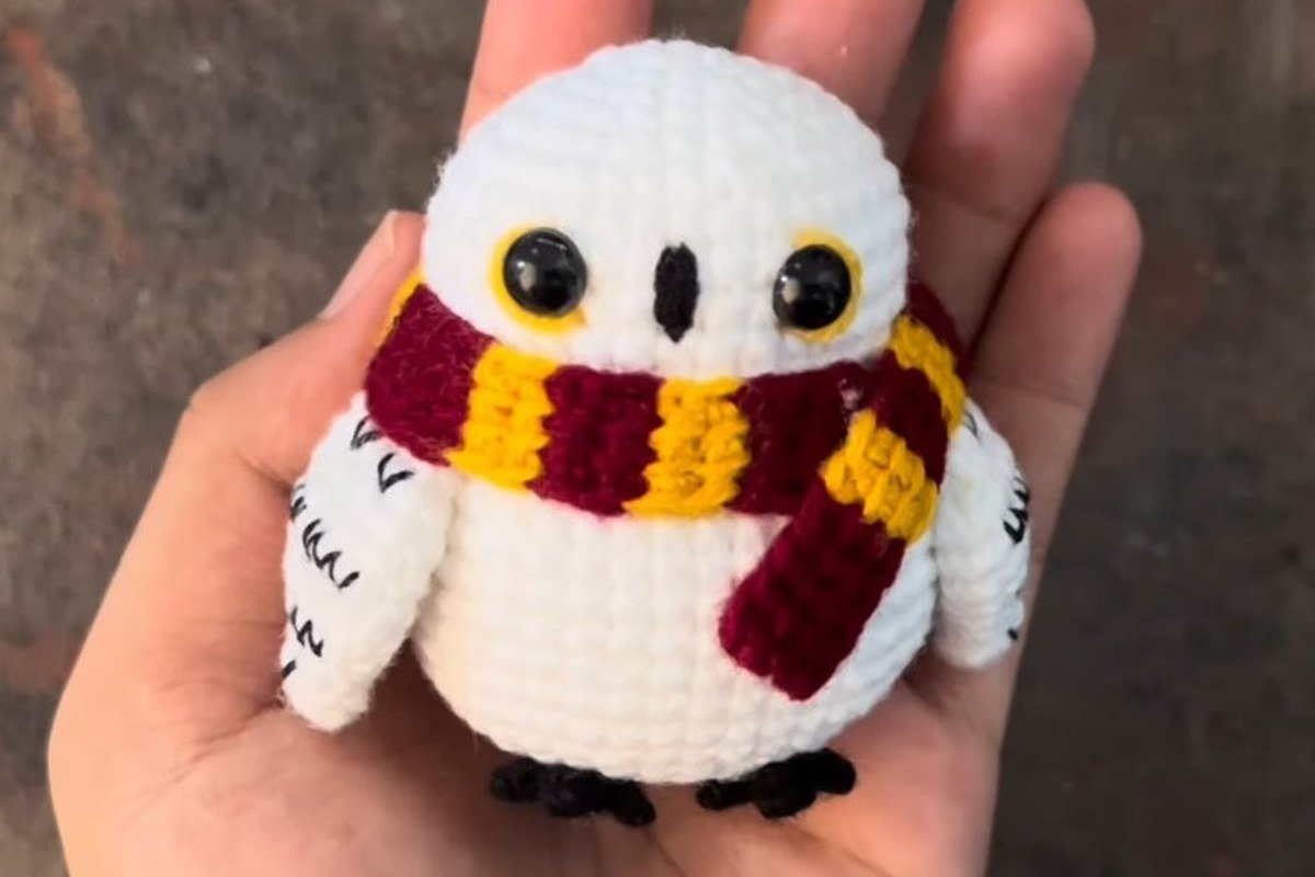 Crochet Snowy Owl Pattern: Free, 27 Rounds Plus a Scarf