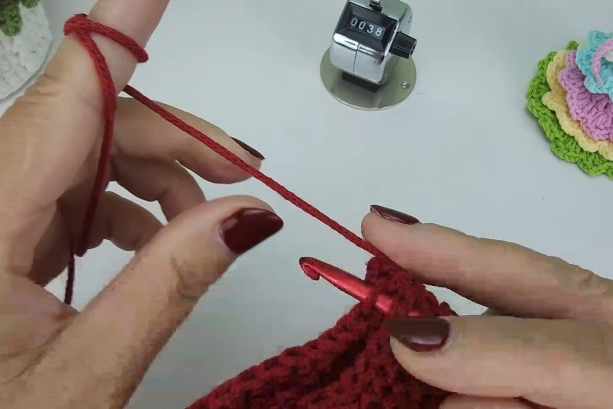 Slip stitch seam joining both layers along the side of the bag